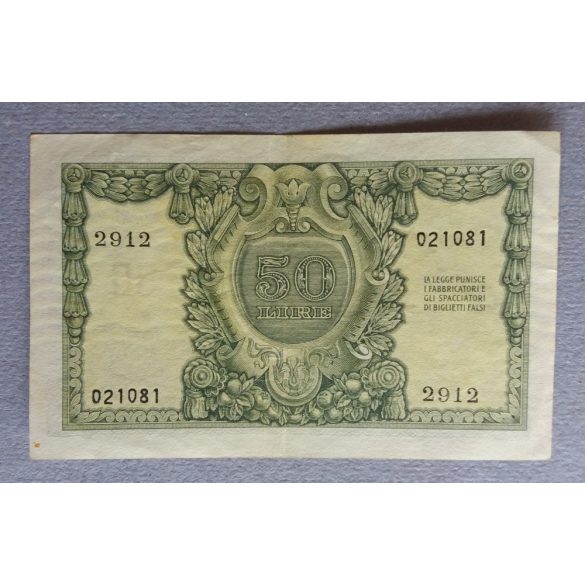 Italy 50 Lire 1951 VF