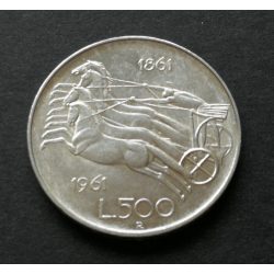 Olaszország 500 Lire 1961 11 g ezüst