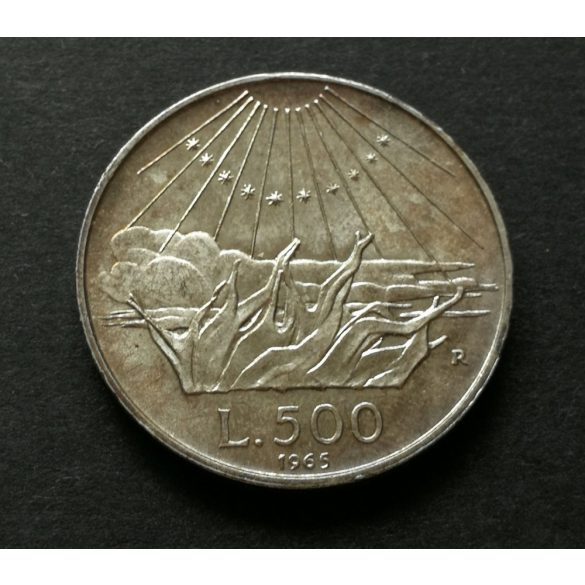 Italy 500 Lire 1965 11 g silver