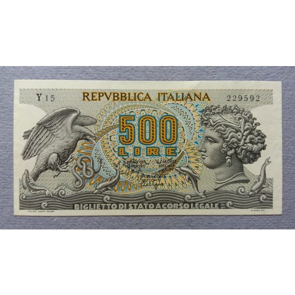 Italy 500 Lire 1967 aUNC