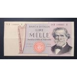 Italy 1000 Lire 1971 VF