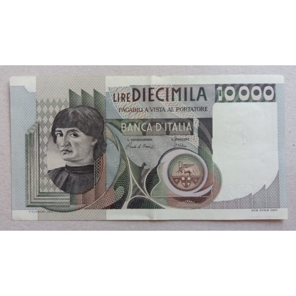 Olaszország 10000 Lire 1976/80 VF-