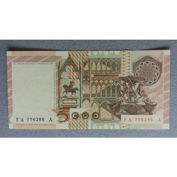 Italy 5000 Lire 1979 UNC