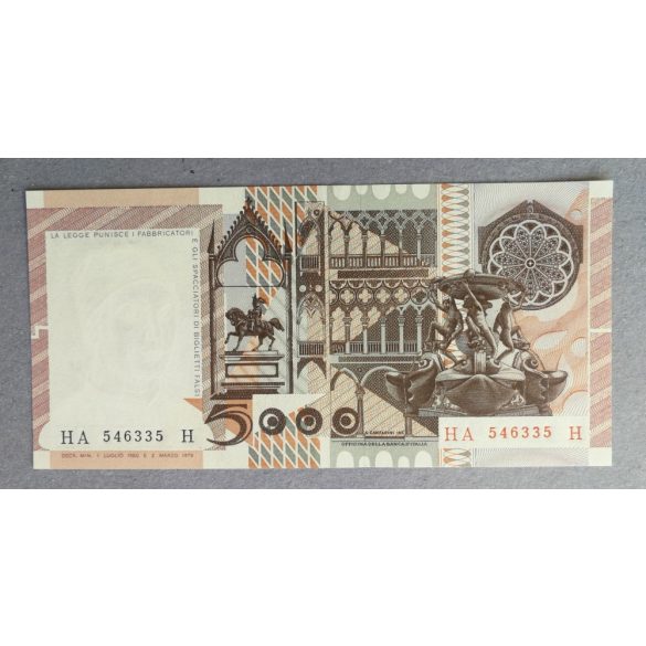 Italy 5000 Lire 1979/80 XF