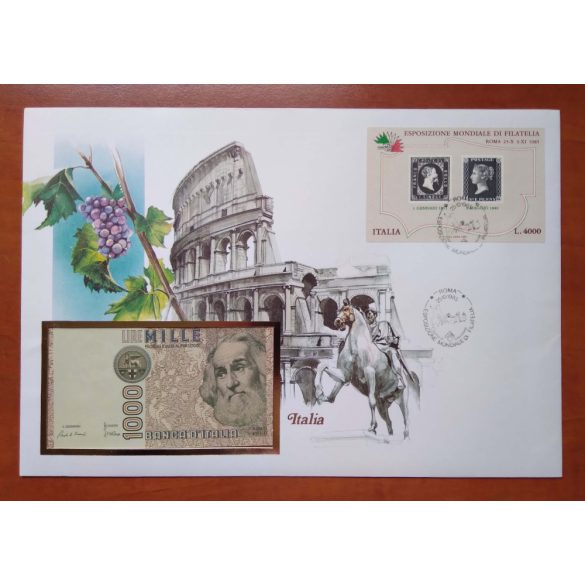 Italy 1000 Lire 1982 Unc Envelope banknote