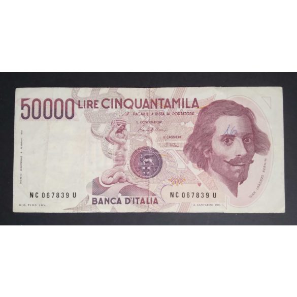 Olaszország 50000 Lire 1984 F