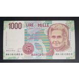 Italy 1000 Lire 1990 Unc
