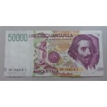 Italy 50000 Lire 1992 VF