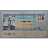 Italy Bergamo 200 Lire 1976 F