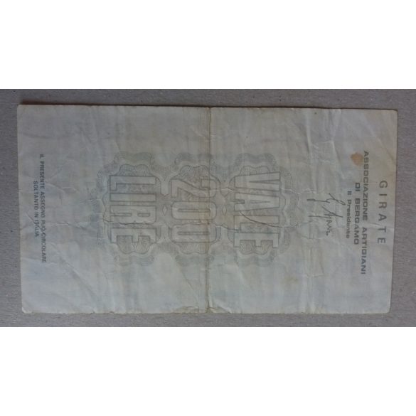 Italy Bergamo 200 Lire 1976 F