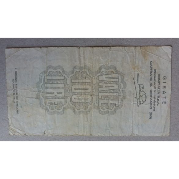 Italy Bergamo 100 Lire 1977 VG