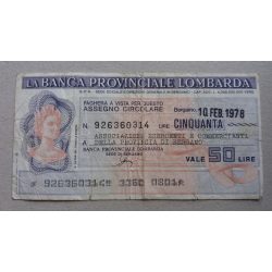 Olaszország Bergamo 50 Lire 1978 VG+