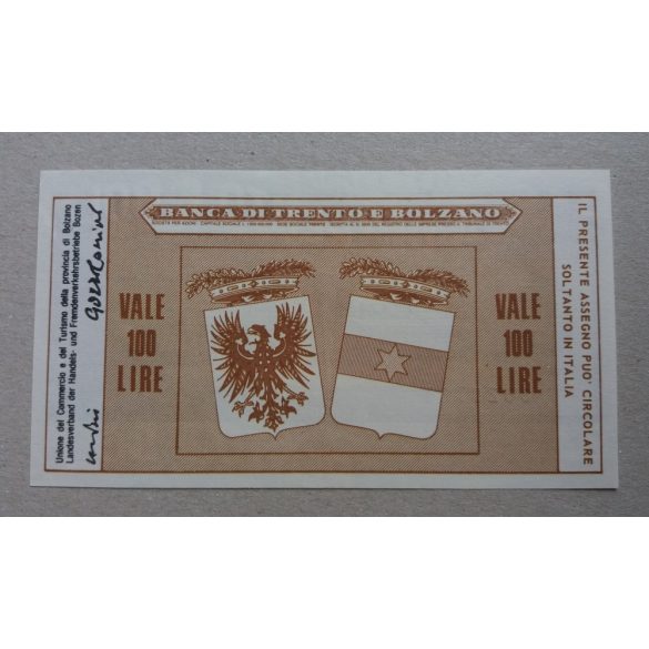 Italy Bolzano 100 Lire 1977 UNC