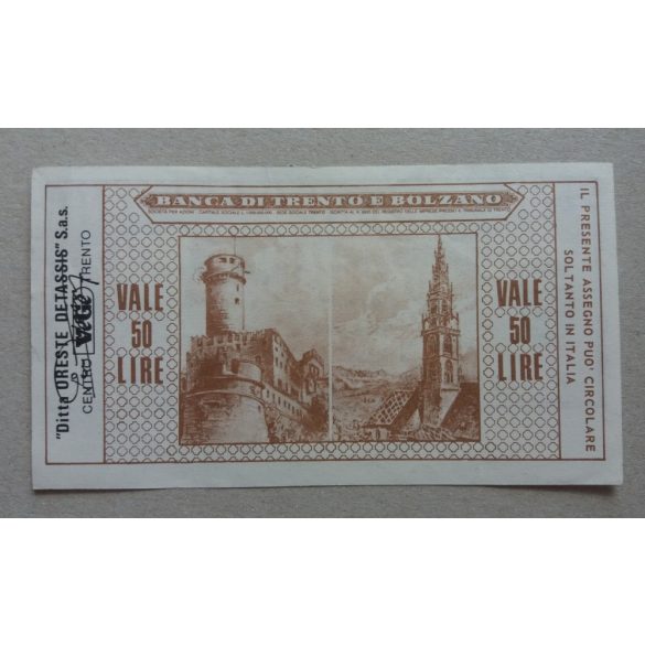 Italy Bolzano 50 Lire 1977 XF