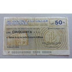 Olaszország Milano 50 Lire 1977 VG