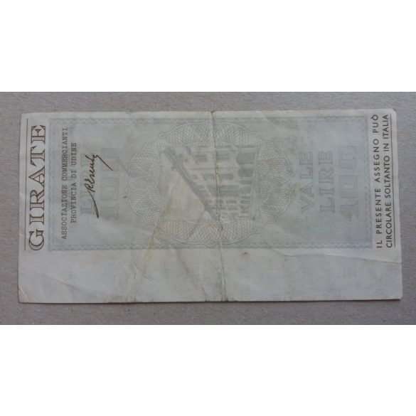 Italy Udine 100 Lire 1977 F