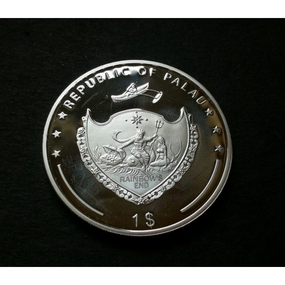 Palau 1 Dollár 2009 ezüstözött-multicolor PP,  Ducatti Casey Stoner emlékérme