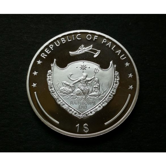 Palau 1 Dollár 2009 ezüstözött-multicolor PP,  Ducatti Troy Bayliss emlékérme