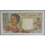 Papeete 20 Francs 1963 F+