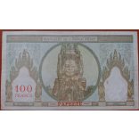 Papeete 100 Francs 1939-65 F+