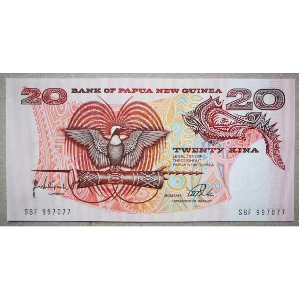 Pápua Új-Guinea 20 kina UNC 1998