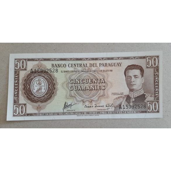 Paraguay 50 Guaranies 1963 UNC