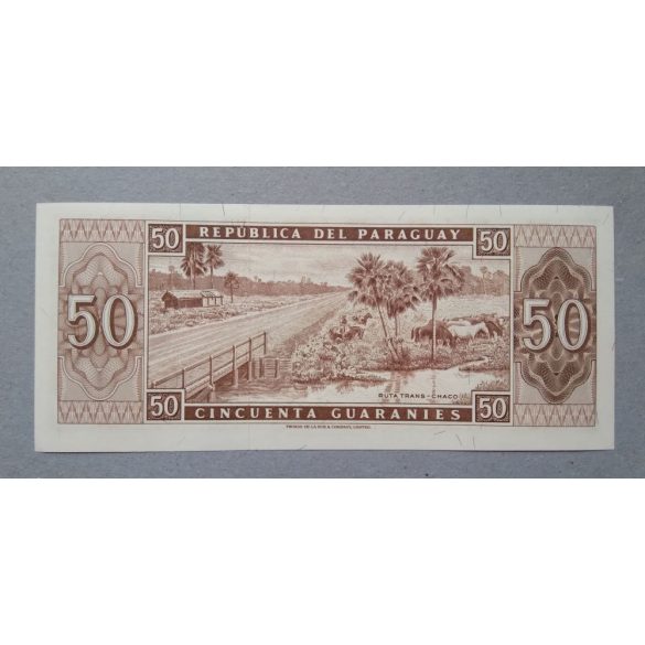 Paraguay 50 Guaranies 1963 UNC-