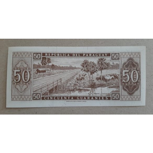 Paraguay 50 Guaranies 1963 UNC