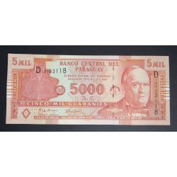 Paraguay 5000 Guaranies 2005 UNC 