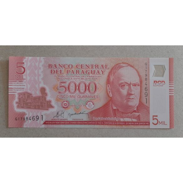 Paraguay 5000 Guaranies 2011