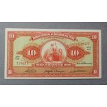 Peru 10 Soles de oro 1965 Unc