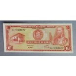 Peru 10 Soles de oro 1971 Unc