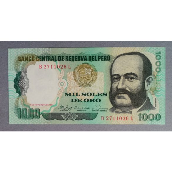 Peru 1000 Soles de oro 1981 Unc