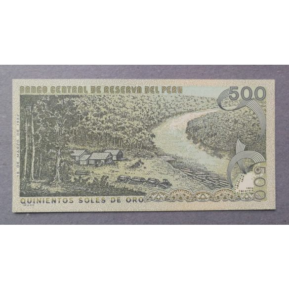 Peru 500 Soles de oro 1982 Unc