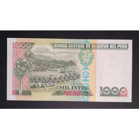Peru 1000 Intis 1988 Unc 