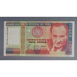 Peru 50000 Intis 1988 Unc