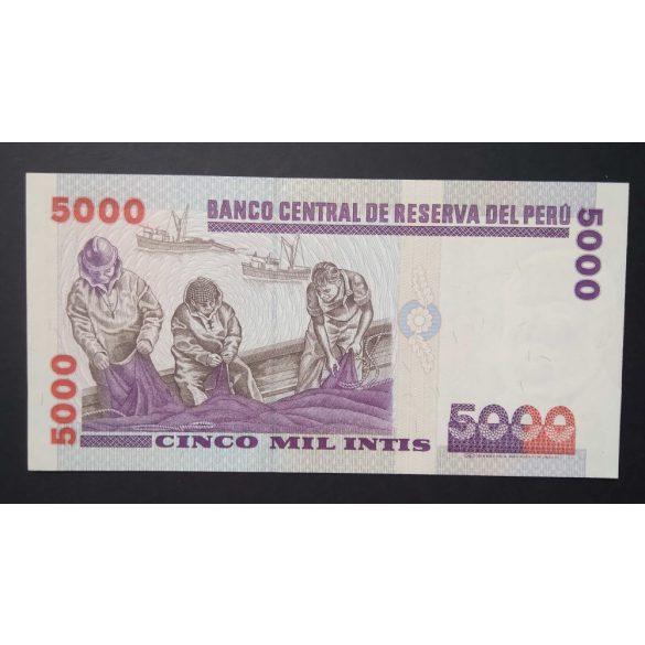Peru 5000 Intis 1988 Unc 