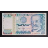 Peru 500000 Intis 1989 Unc