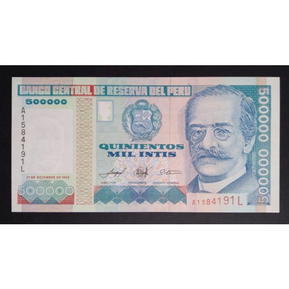 Peru 500000 Intis 1989 Unc