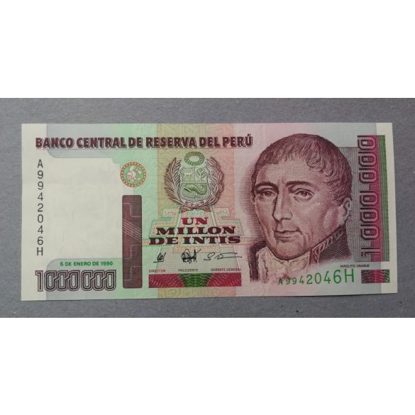 Peru 1 millió Intis 1990 Unc