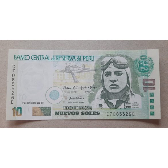 Peru 10 nuevos Soles 2001 UNC