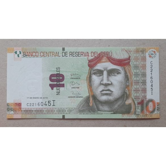 Peru 10 nuevos Soles 2013 UNC