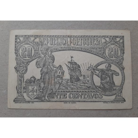 Portugal 20 Centavos 1922 VF