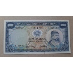 Portugál-Guinea 100 Escudos 1971 UNC