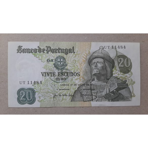 Portugália 20 Escudos 1971 XF