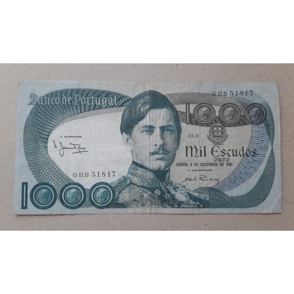 Portugália 1000 Escudos 1981 F