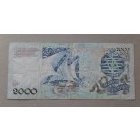 Portugal 2000 Escudos 1992 F