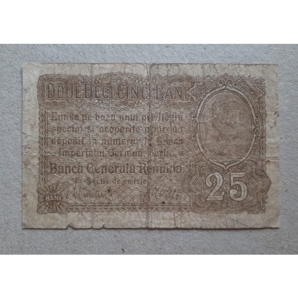 Románia 25 Bani 1917 VG