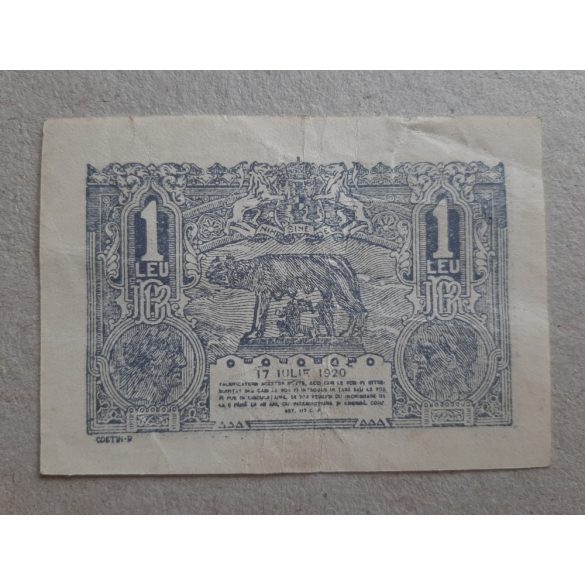 Románia 1 Lei 1920 F+
