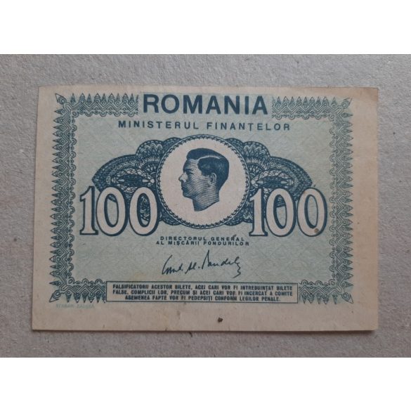 Románia 100 Lei 1945 XF+